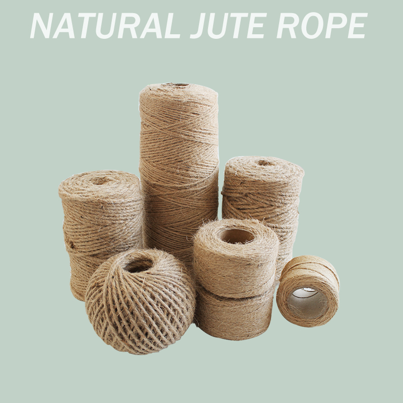 Wholesale Natural color twisted Jute rope jute twine jute yarn jute cord for DIY decoration Manufacturer and Supplier Dongyuan